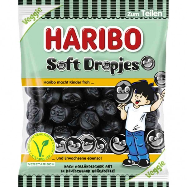 Haribo Soft Dropjes 160g MHD:30.10.24