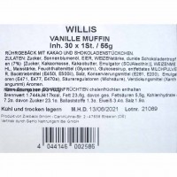 30x Willis Muffin Vanille & Choco Chips á 55g=1650g MHD:13.5.24