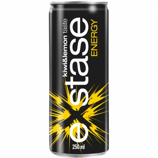 24x exstase Kiwi-Lemon Energy Drink DOSE á 250ml=6L MHD:27.5.25