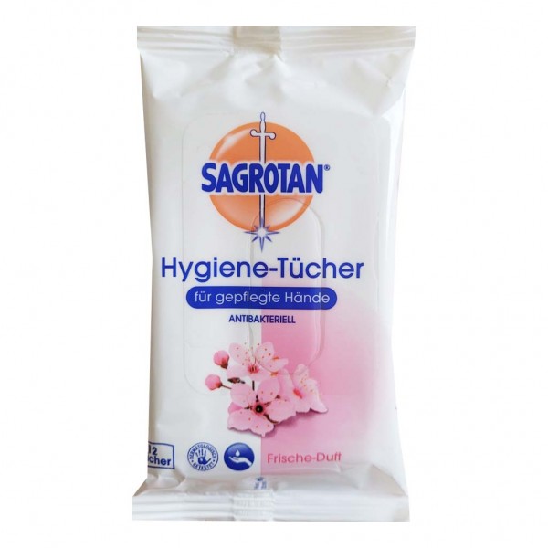 Sagrotan Hygiene Tücher 12 Stück MHD:30.11.22