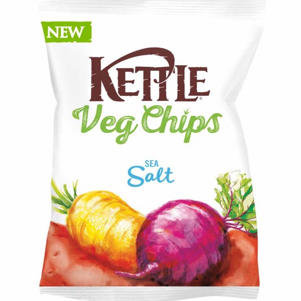 Kettle Veg Chips Sea Salt 100g MHD:10.6.23