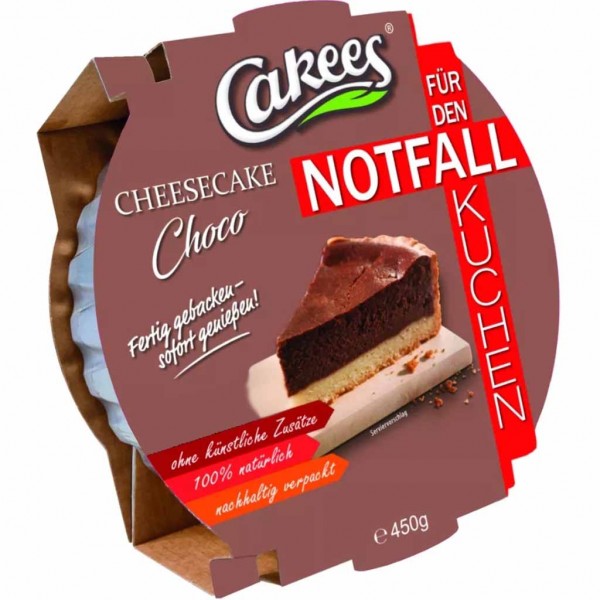 Cakees Notfall Kuchen - Cheesecake Choco 450g MHD:11.10.24