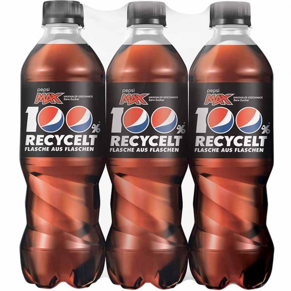 Pepsi Max ohne Zucker PET 6x0,5L=3L MHD:30.7.24