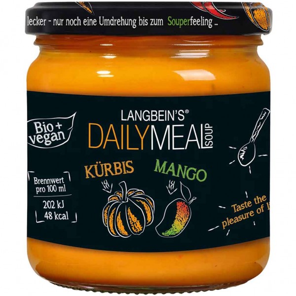 Langbeins Daily Meal Bio Kürbis Mango Suppe 350ml MHD:24.5.24