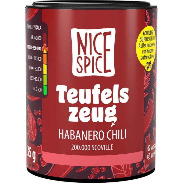Nice Spice Teufelszeug Habanero Chili 35g MHD:30.10.25