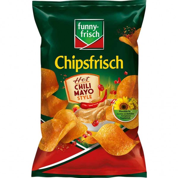 funny frisch Chipsfrisch Hot Chili Mayo Style 150g MHD:5.6.23