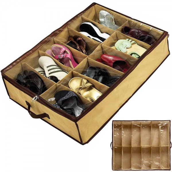 Schuh-Organizer-Box für 12 Paar Schuhe