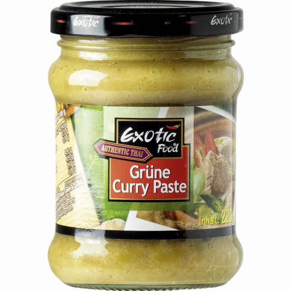 Exotic Food Authentic Thai Grüne Curry Paste 220g MHD:28.8.25