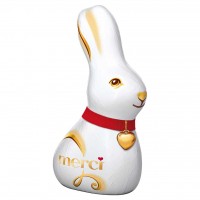 Merci Osterhasen weiß Easter Bunny 35x120g=4200g 4014400122084
