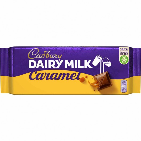 Cadbury Tafelschokolade Dairy Milk Caramel 180g MHD:20.4.25