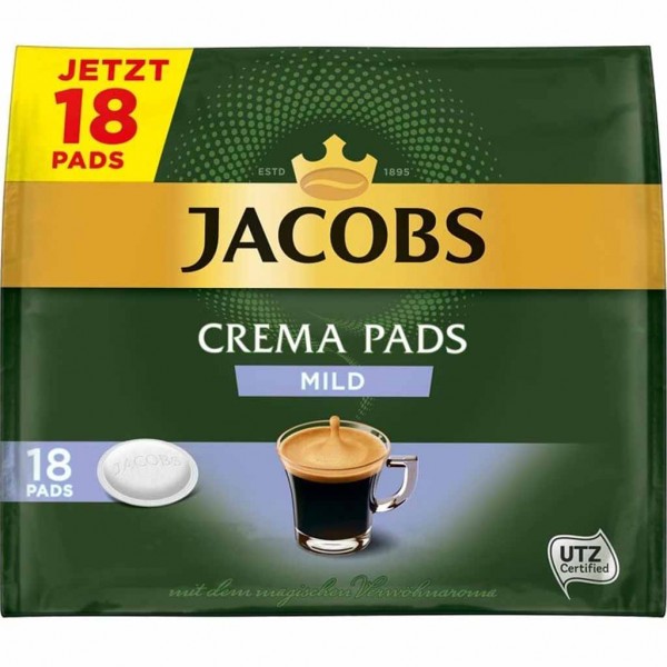 Jacobs Kaffeepads Crema Mild 18er 118g MHD:15.2.25