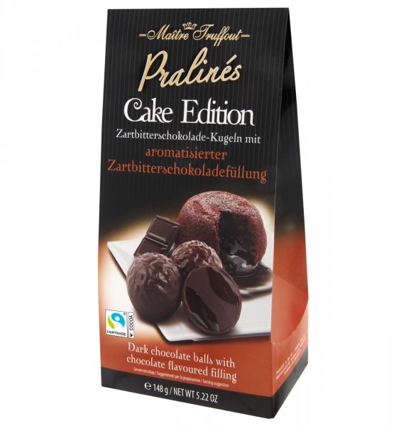 Maitre Truffout Pralines Cake Edition Zartbitter Schokoladen Kugeln 148g MHD:16.12.24