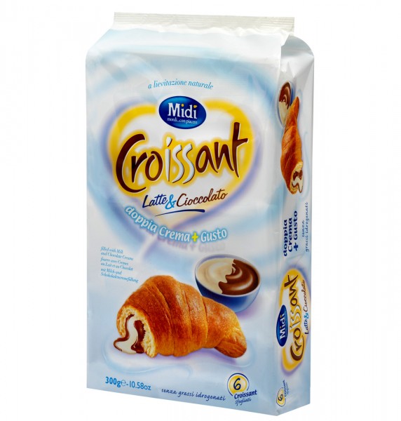Midi Croissant Latte &amp; Cioccolato 6x50g MHD:15.8.24