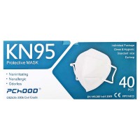 40x KN95 FFP2 Mundschutz-Atemschutz Maske EN 149:2001+A1:2009 MHD:1.1.25