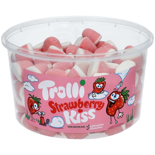 Trolli Strawberry Kiss 150er Fruchtgummi Dose MHD:10.7.25