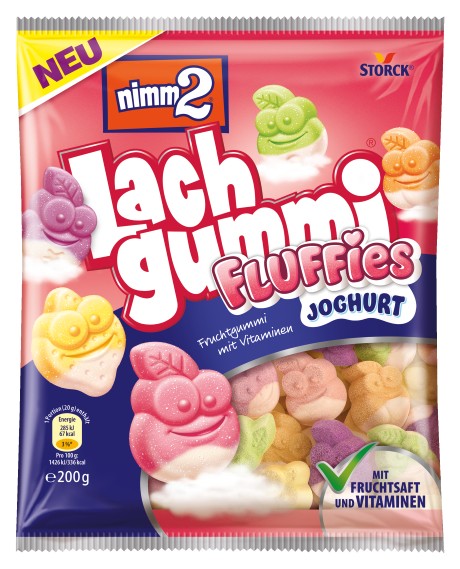 Storck nimm2 Lachgummi Fluffies Joghurt 200g MHD:30.12.24