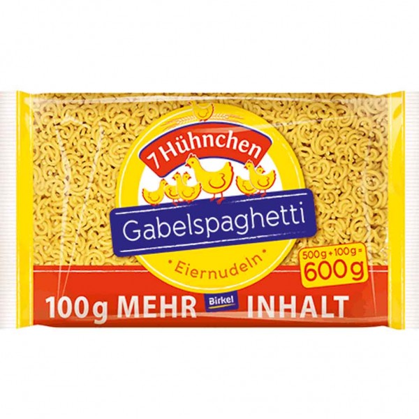 7 Hühnchen Gabelspaghetti 600g MHD:29.11.25