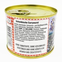 Metzger Kübler Schwäbische Currywurst 200g MHD:20.3.25