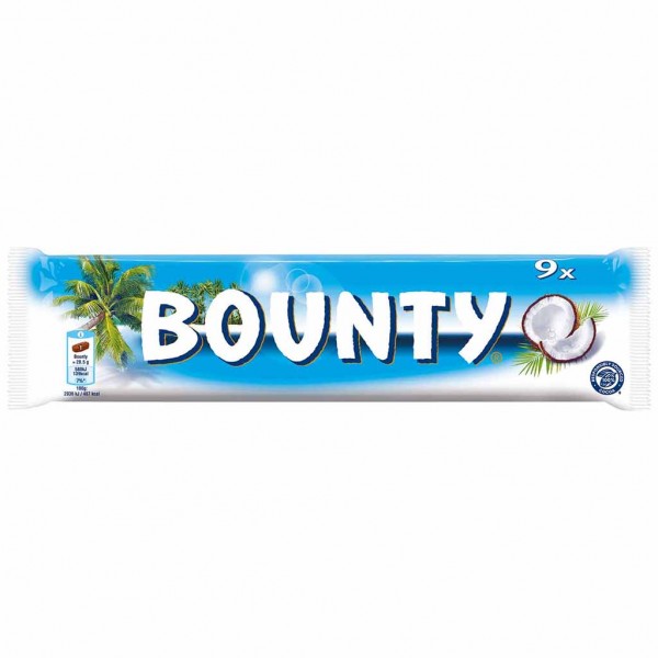 Bounty Schokoriegel 9er 256,5g MHD:20.10.24