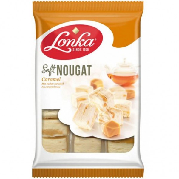 Lonka Soft Nougat Caramel Karamell 170g MHD:19.11.24