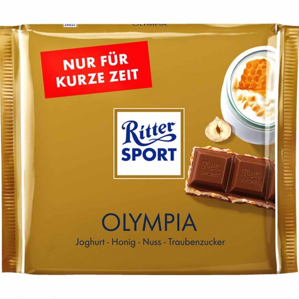 Ritter Sport Tafelschokolade Olympia 250g MHD:29.9.24
