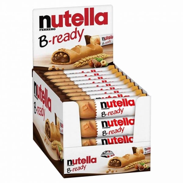 36x Nutella B-Ready á 22g=792g im Thekendisplay MHD:29.3.24