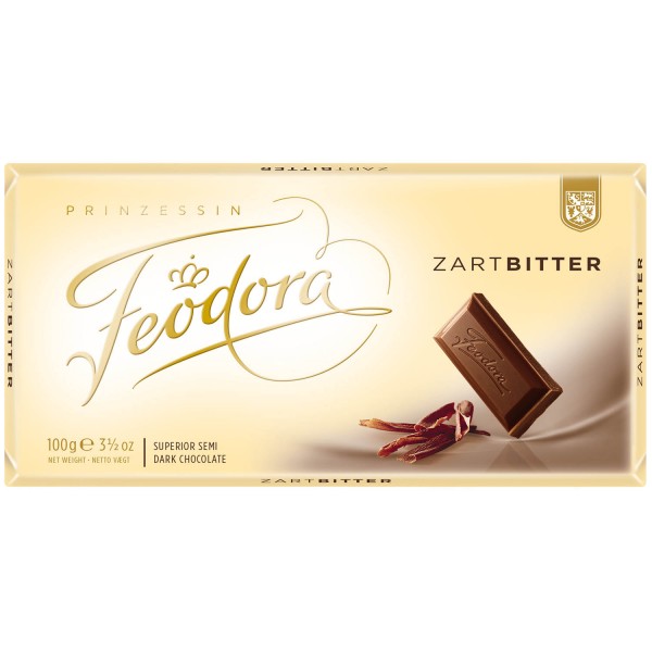 Feodora Tafelschokolade Zartbitter 100g MHD:12.6.25
