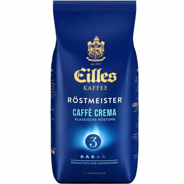 Eilles Röstmeister Caffe Crema ganze Bohnen 750g MHD:28.2.25