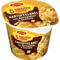 8x Maggi 5 Minuten Terrine Kartoffelbrei mit Röstzwiebeln & Croutons á 56g=448g MHD:27.2.25