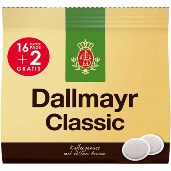 Dallmayr Kaffeepads Classic 18er 124g MHD:30.8.23