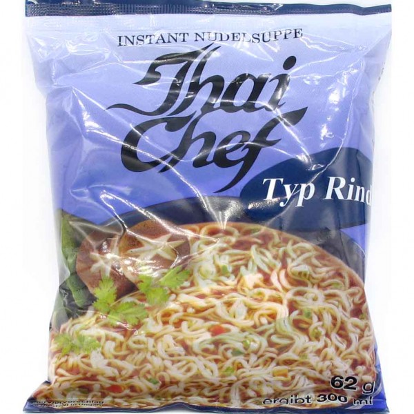 Thai Chef Nudelsuppe Rind 10x62g=620g MHD:8.11.24