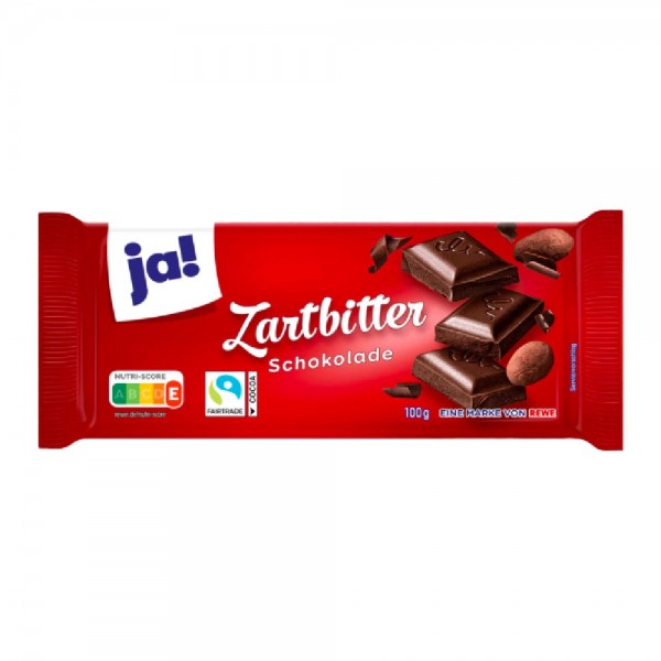 ja! Zartbitter Schokolade 100g MHD:30.7.25