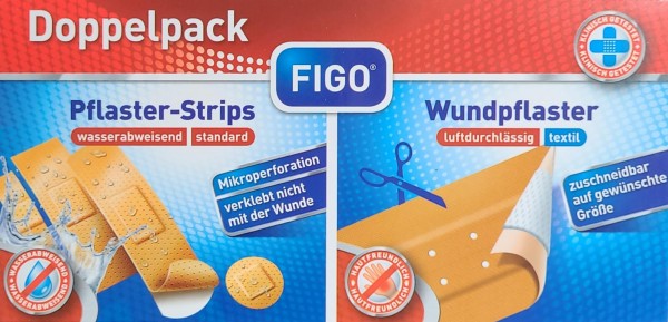 Wundpflaster Pflaster-Strips Doppelpack 21er Pack MHD:30.10.25