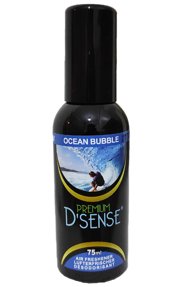 Premium D' Sense Auto Duftspray Ocean Bubble 75 ml    - Überhangware, top Marken,  Verpackungsschaden, kurz MHD Ware, Sonderposten, Körper- und  Haushaltshygiene