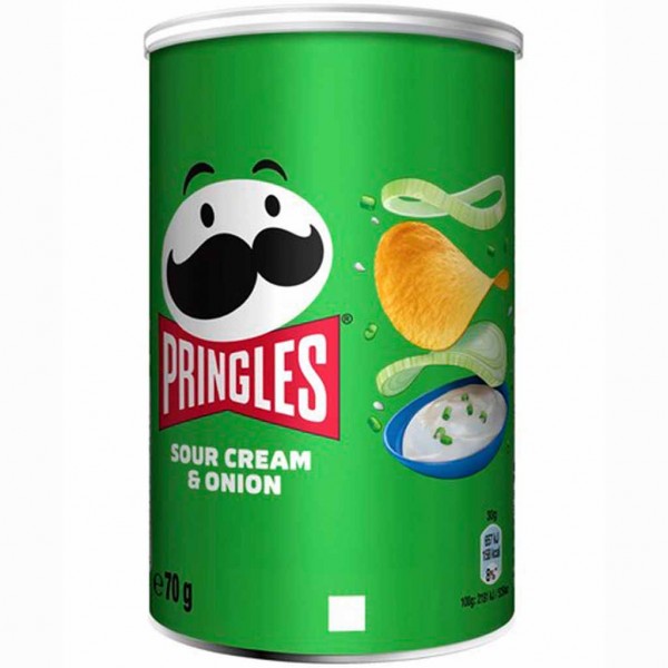 Pringles Pop &amp; Go Soure Cream &amp; Onion 12x70g=840g MHD:22.3.25