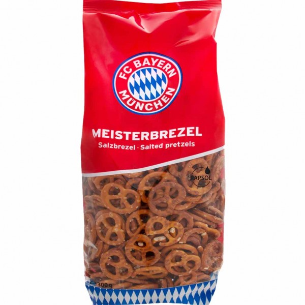Snackline Meisterbretzel FC Bayern München Mini Brezel Salzbrezel 300g MHD:5.10.24