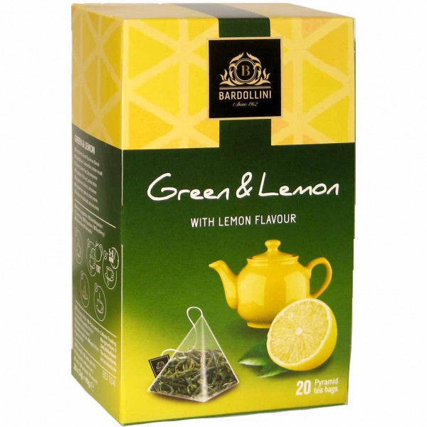 Bardollini Grüner Tee mit Zitronen-Aroma 20 Beutel MHD:30.6.24