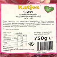 Katjes Fruchtgummi mit Schaumzucker Mischung 1B Ware 750g MHD:20.2.23