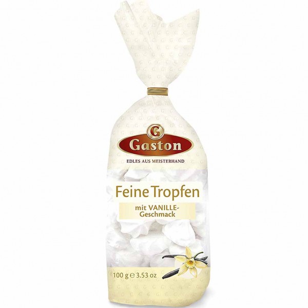 Gaston feine Tropfen Vanille Schaumgebäck 100g MHD:22.12.25