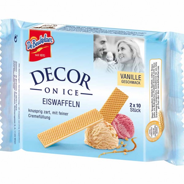 DeBeukelaer Decor -On Ice- Eiswaffeln 2x10er 50g MHD:1.9.24