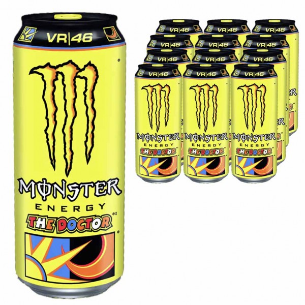 Monster Energy Rossi The Doctor VR|46 DOSE 12x500ml, 6 Liter, EAN 5060335635570