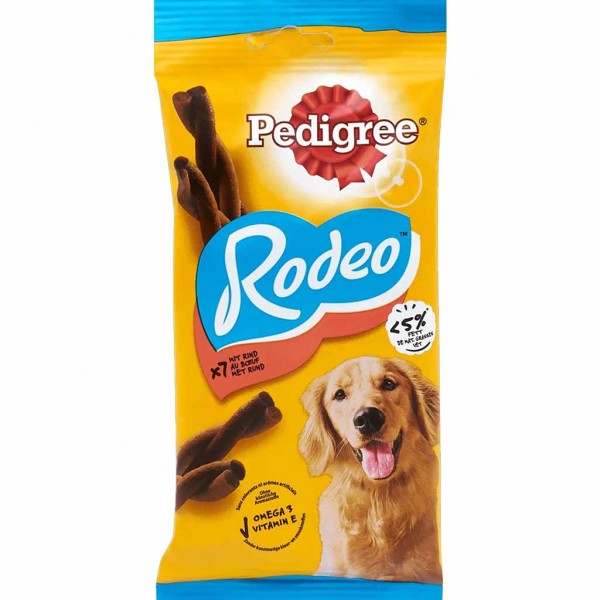 Pedigree Snacks Rodeo Rind 7er 123g MHD:16.3.24