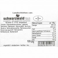Schwarzwaldhaus Landschinken 1000g MHD:28.10.23