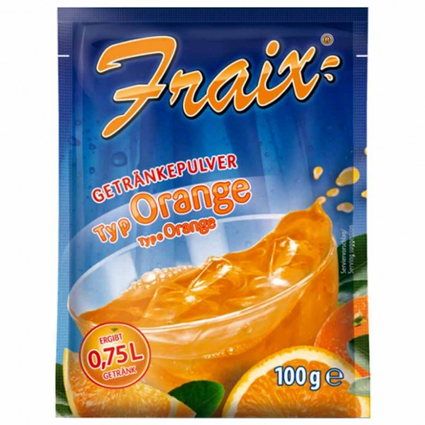 2,5kg Fraix Instant Getränkepulver Orange (25x100g) MHD:30.1.26