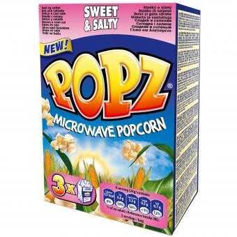 POPZ Mikrowellen-Popcorn Sweet &amp; Salty 3er MHD:31.12.25