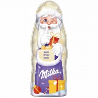 Milka Weihnachtsmann Weiß 24x45g=1080g MHD:30.3.24