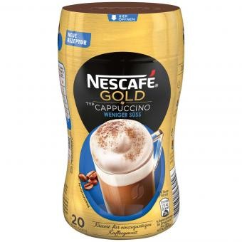 Nescafe Gold Cappuccino weniger Süss 250g Dose MHD:30.6.24