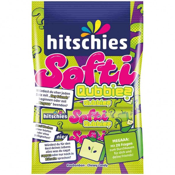 Hitschler hitschies Softi Qubbies Apfel 80g MHD:30.10.25