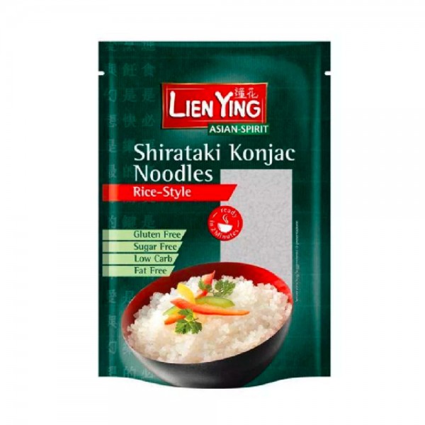Lien Ying Shirataki Konjac Noodles Rice Style 200g MHD:14.5.25