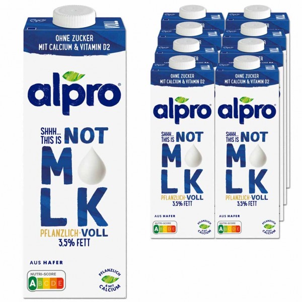 Alpro This Is Not Milk 3,5% Fett 1 Liter - 8x1 Liter - EAN 5411188134985